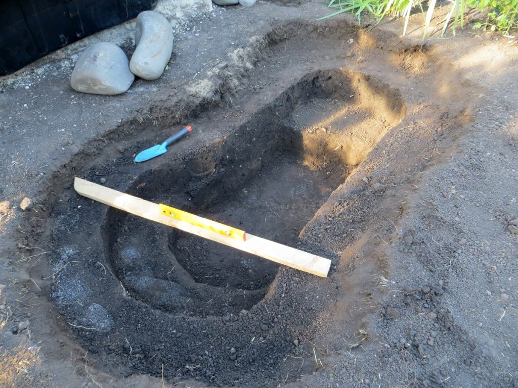 construction d'un bassin enterré