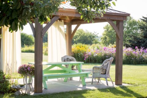 pergola de jardin